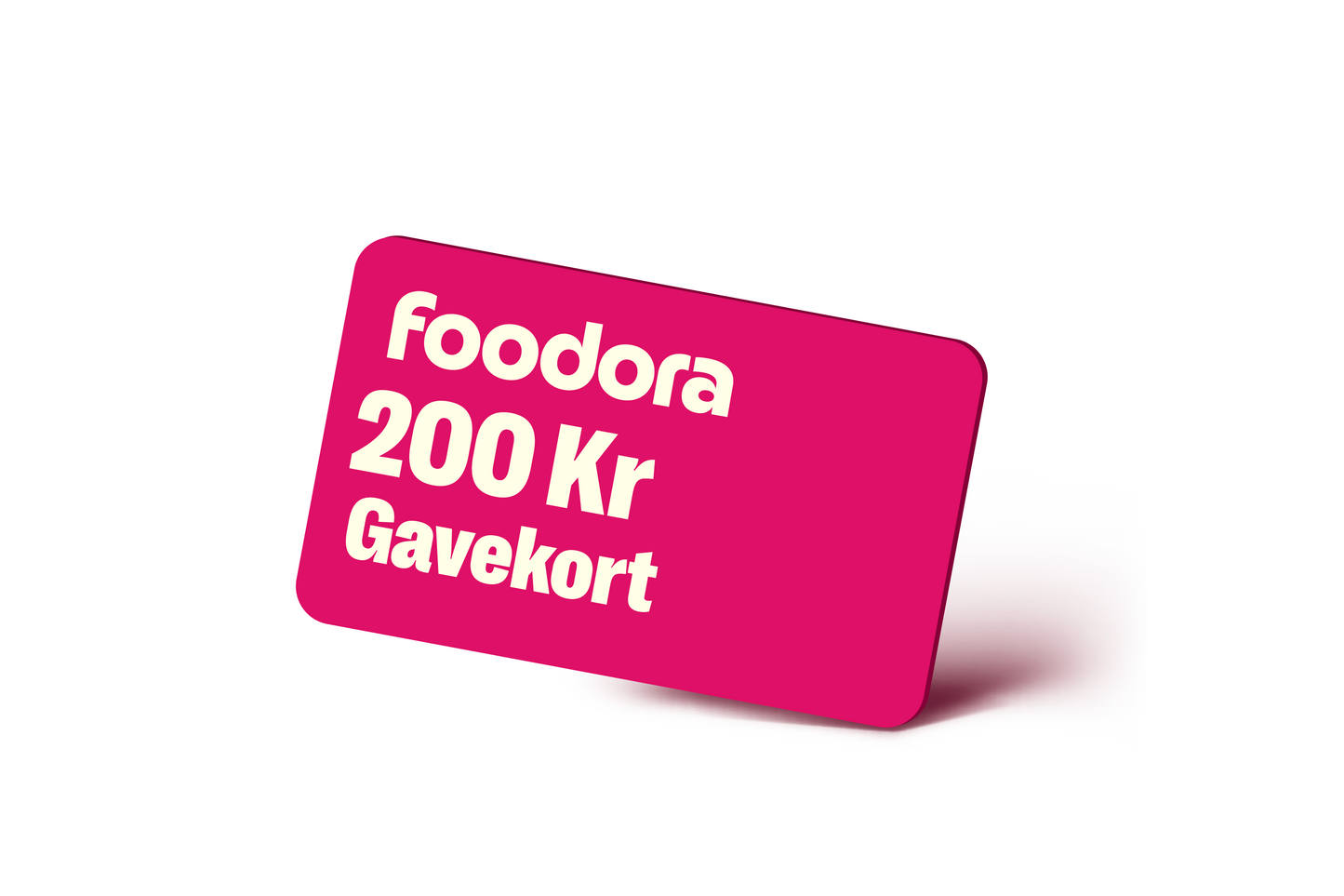 Digitalt foodora gavekort 200kr